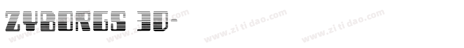 Zyborgs 3D字体转换